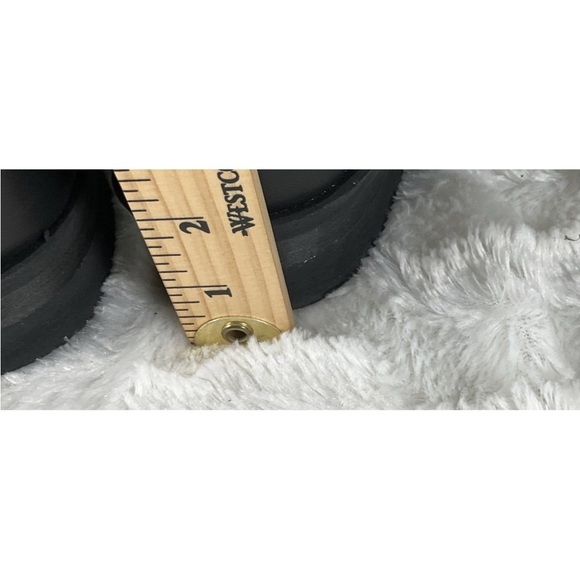 Double H Womens 7M Black Leather Zip Buckle Lace Up Motorcycle Combat Boots - Picture 11 of 14